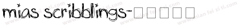 mias scribblings字体转换